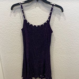 Girls kneelength dress with embellishments